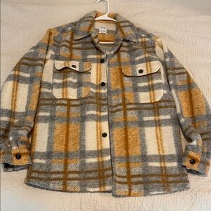 Zara Multicolor Plaid Jacket
